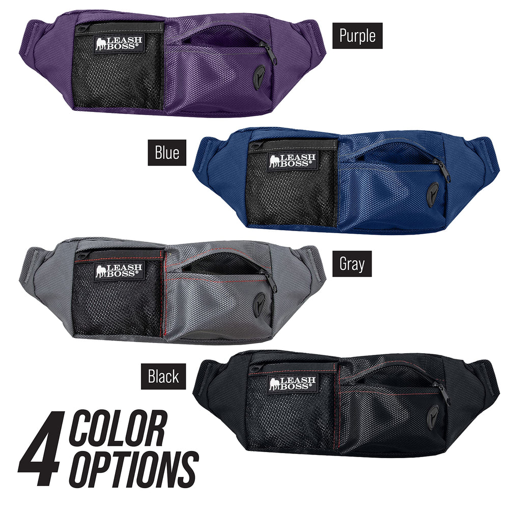 Leash Boss training treat pouch in use during on-the-go sessions