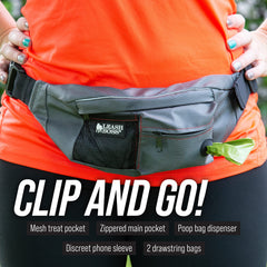 Leash Boss double treat pouches for high- and low-value rewards