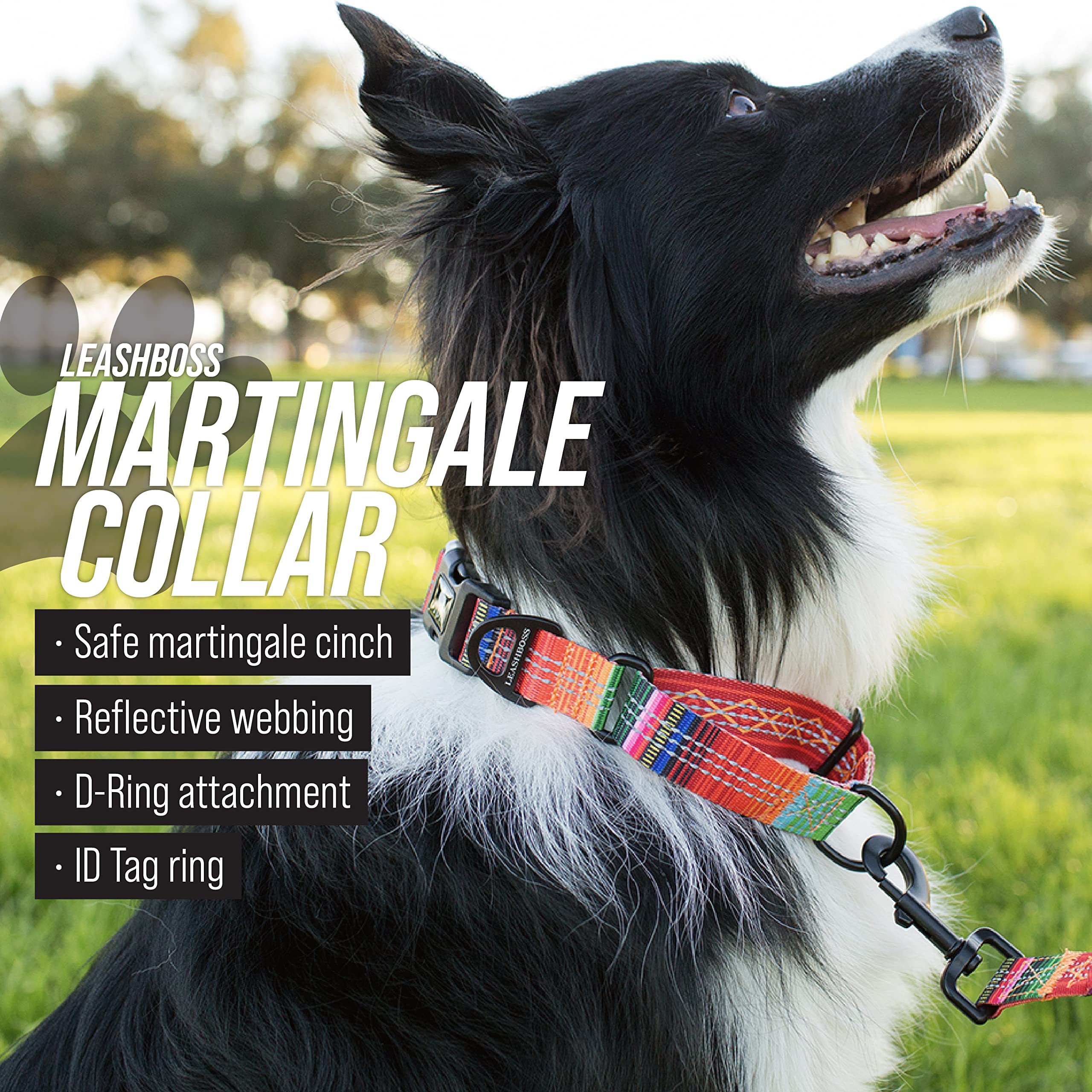Leash Boss neoprene padded interior provides gentle comfort on a dog's neck.
