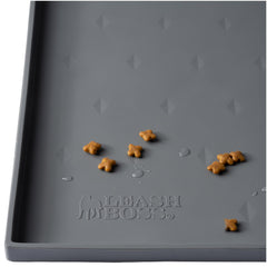 Leash Boss rectangular silicone feeding tray keeps bowls steady during meals.