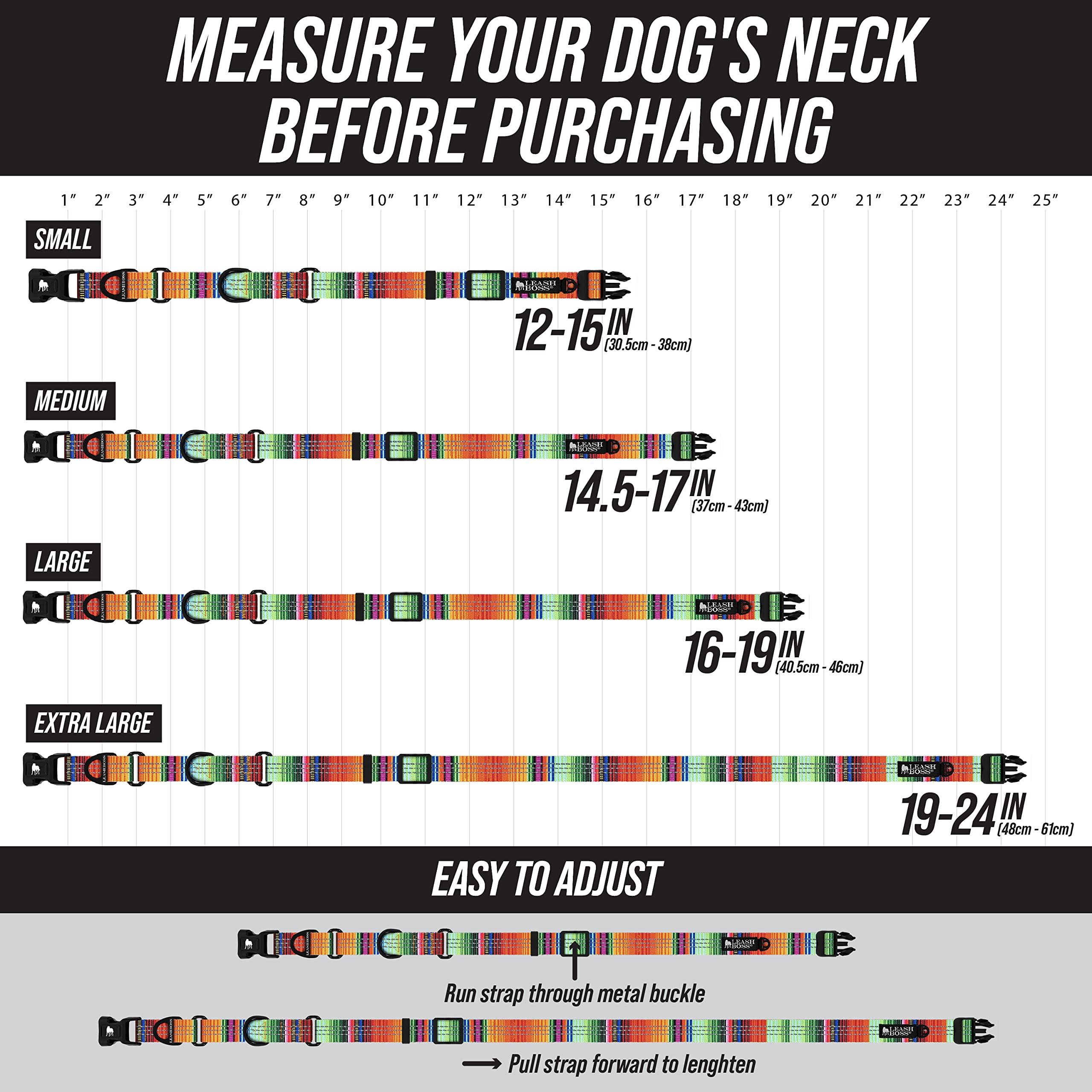 Leash Boss reflective threads collar visible at dawn or dusk for safer walks.