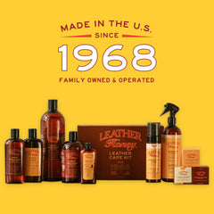 Leather Honey cleaner on purse and shoes restores color and softness.