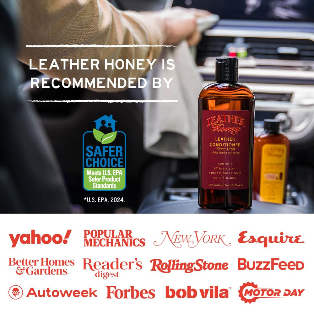 Leather Honey limpiador cuero blanco, colores intactos