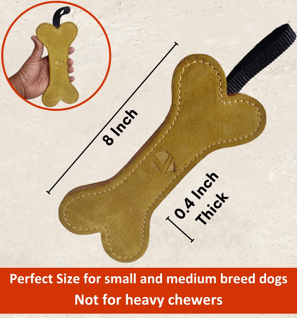 Leatherow Thick Leather Dog Chew Puppy variant; safe enrichment for growing dogs.