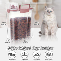LEAWALK airtight container seal lid keeps food dry and pest-free.
