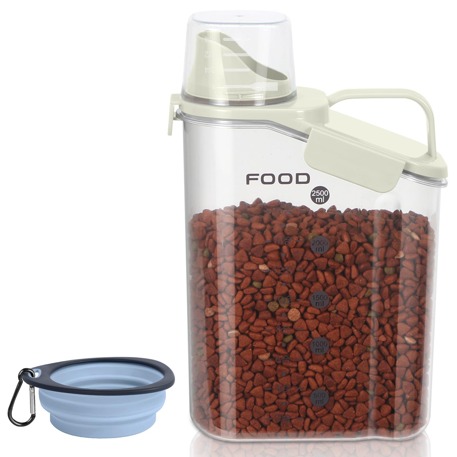 LEAWALK food storage container with large nozzle for easy pouring