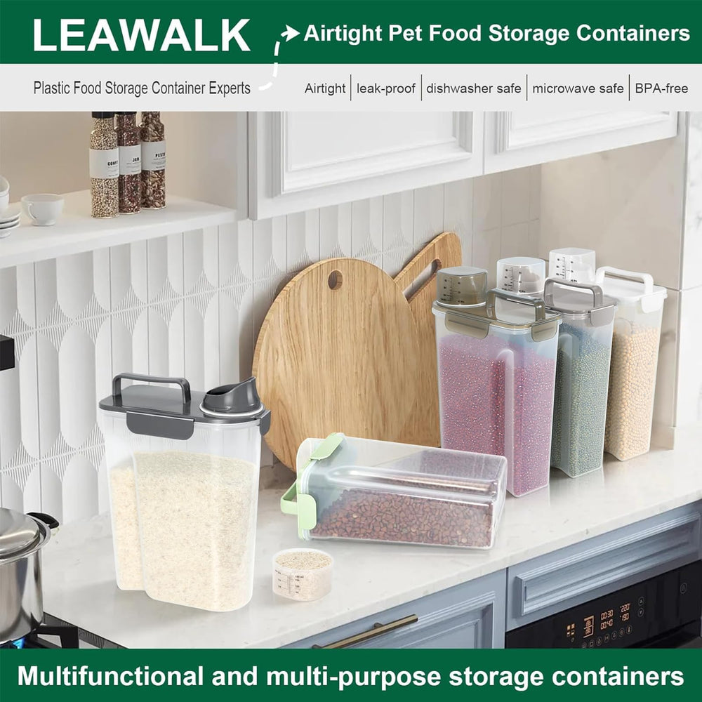 LEAWALK compact 14x12x8 inch design stores dry foods efficiently.