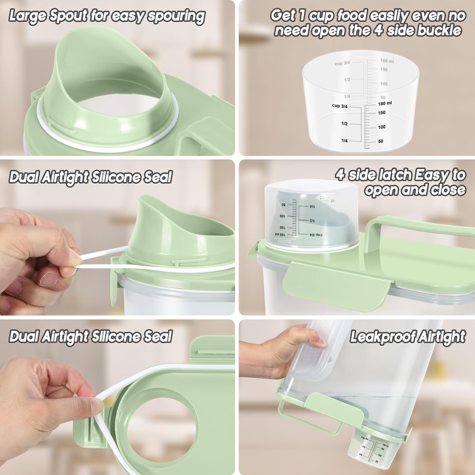 LEAWALK dishwasher-safe PP plastic makes cleaning quick and simple.