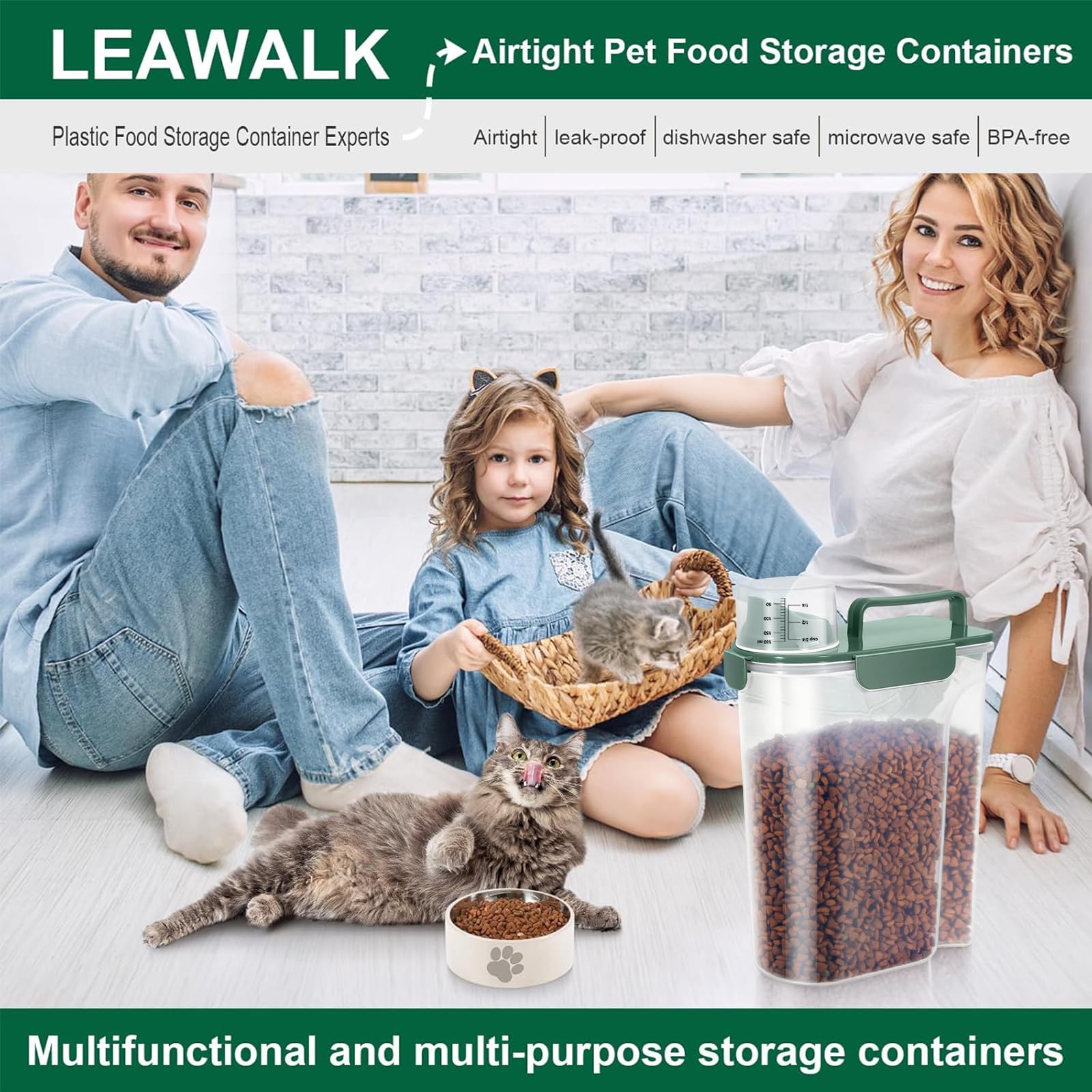 LEAWALK dishwasher-safe design for easy cleaning and reuse.