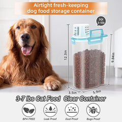 LEAWALK easy-pour nozzle prevents spills when dispensing kibble
