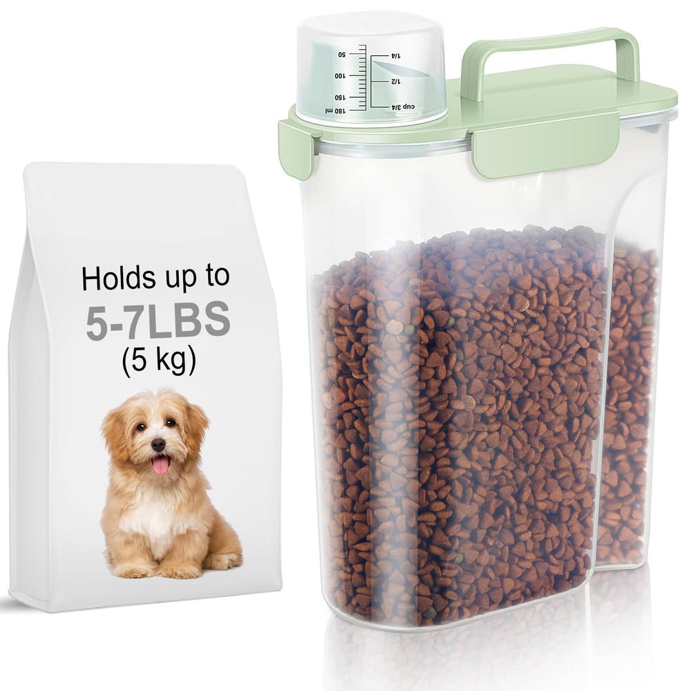 LEAWALK large-nozzle pet food container for smooth, mess-free pouring.