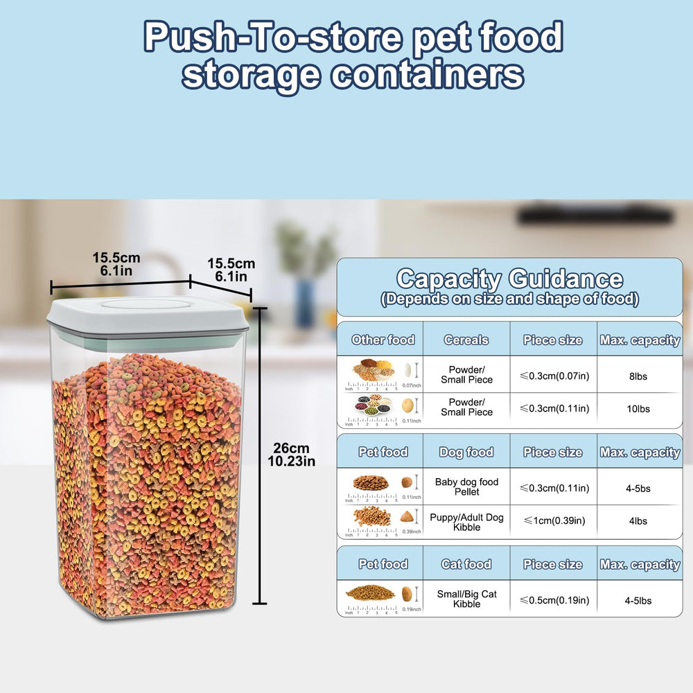 LEAWALK measuring cup included for precise pet food portions.
