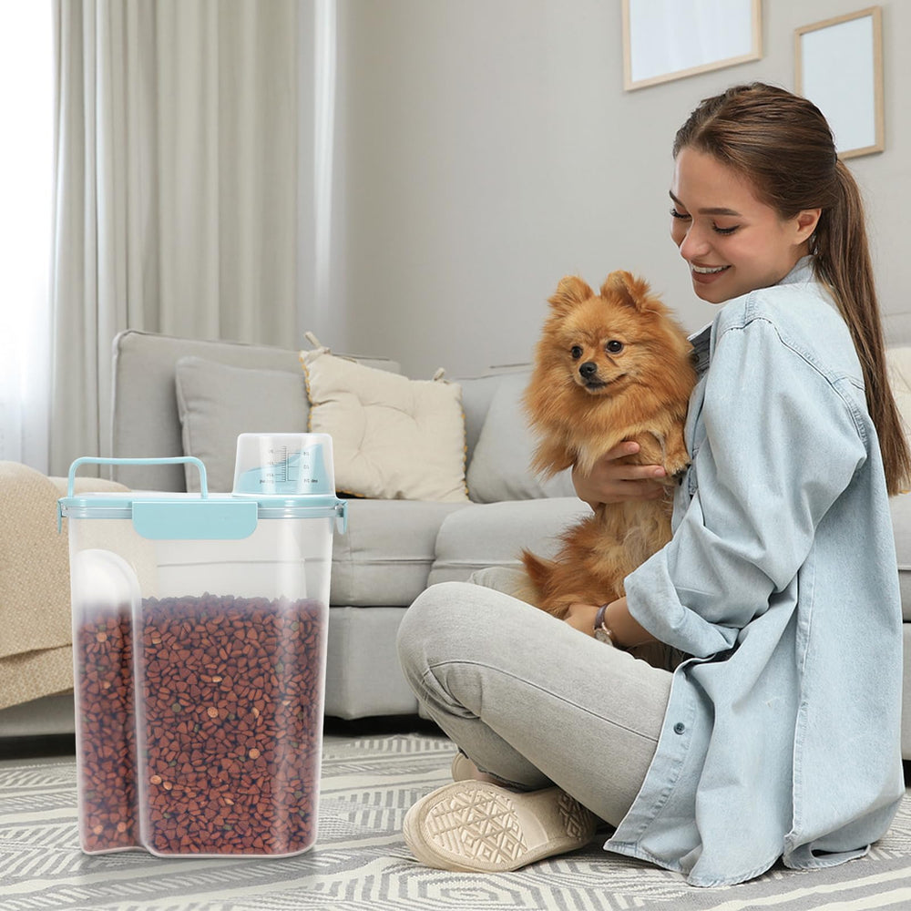 LEAWALK multipurpose storage suitable for kibble, rice, oats, and flour