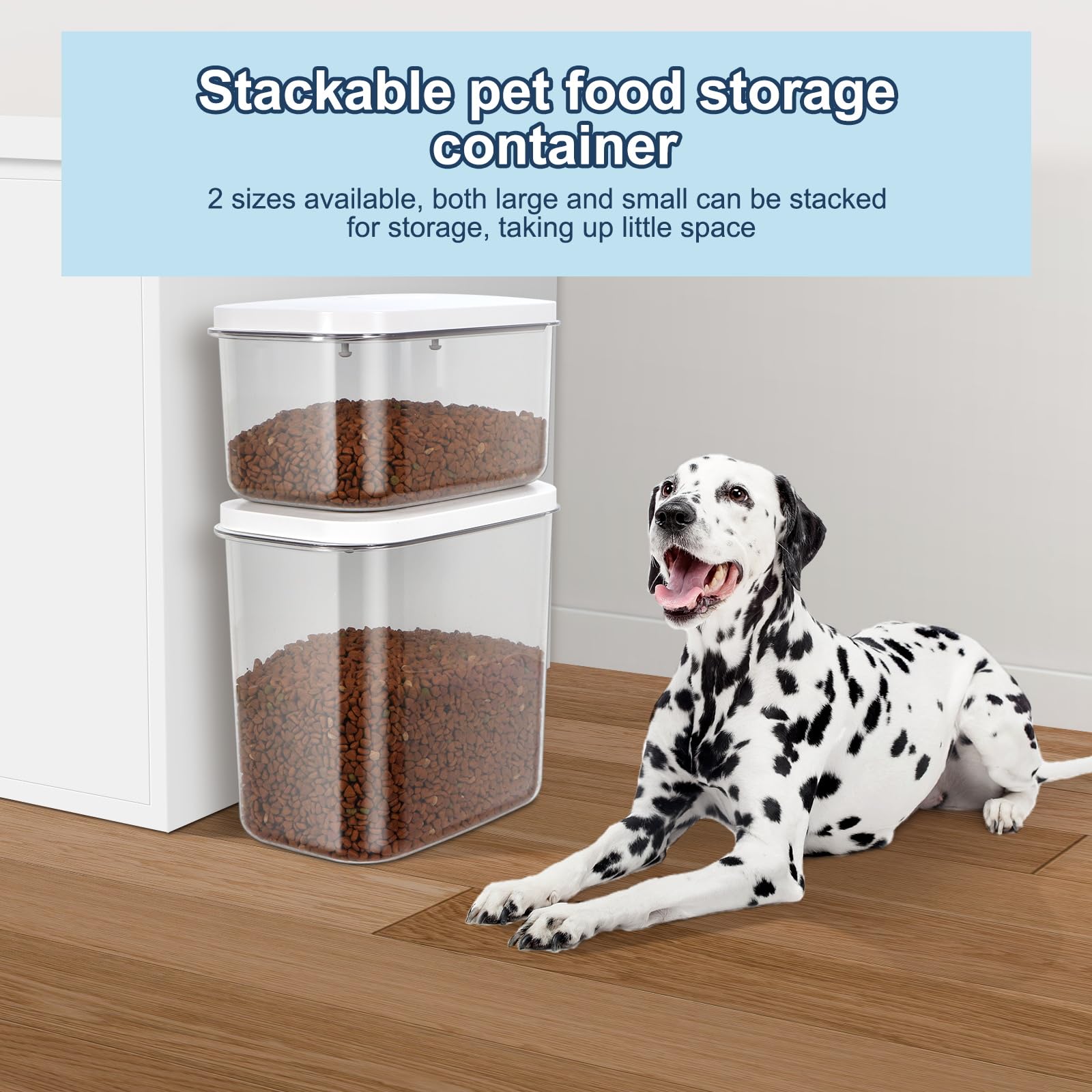 LEAWALK pop-top-seal provides airtight freshness for kibble and treats