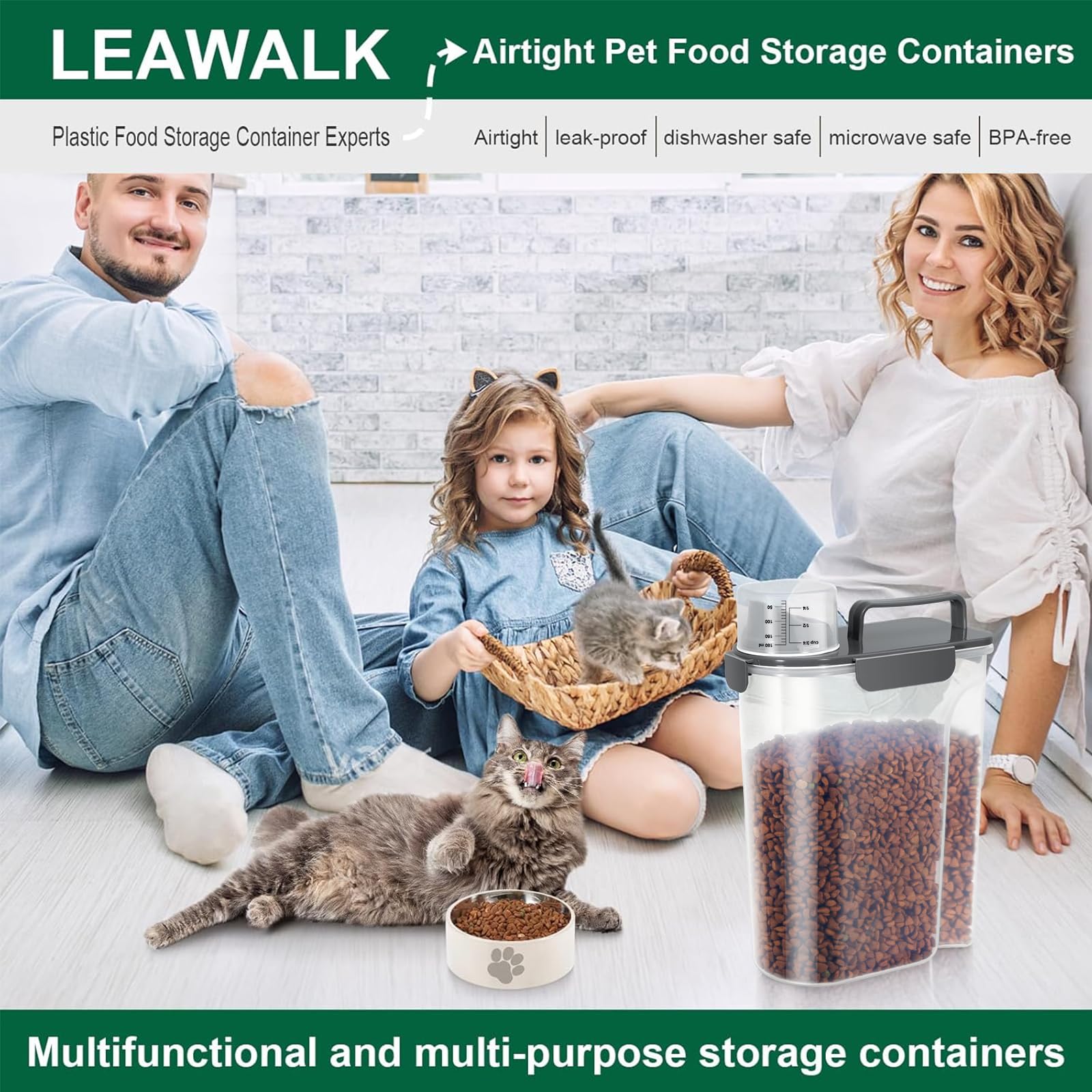 LEAWALK portable handle enables easy carrying indoors or outdoors.