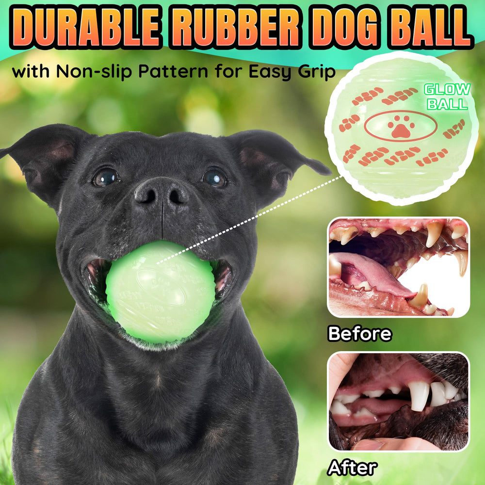 LECHONG 2.5 inch ball fits dog ball launcher for easy retrieval.
