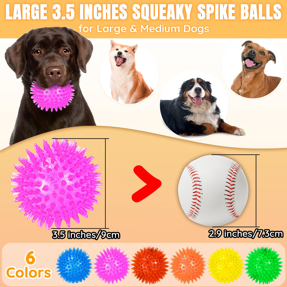 LECHONG dog balls high-bounce for energetic indoor outdoor play