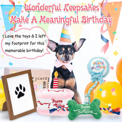 LECHONG dog birthday kit crinkle balloon toy delivers engaging sounds during playtime