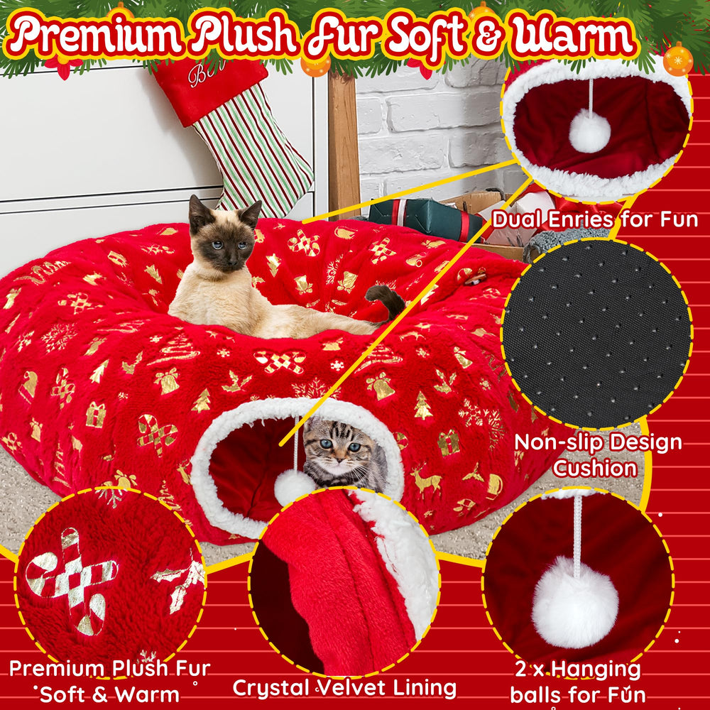 LECHONG dual toy ball entrances stimulate hunting instincts and curiosity