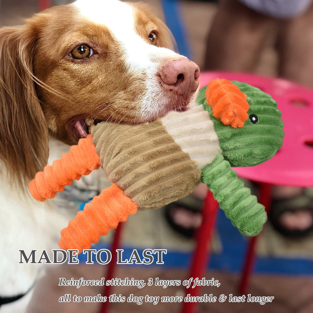 LECHONG durable-sewn toy set emphasizes reinforced seams for longer-lasting dog fun.
