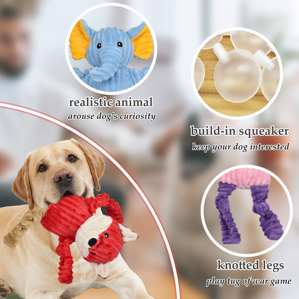 LECHONG pig plush toy offers durable seams and non-toxic materials for safe chewing.