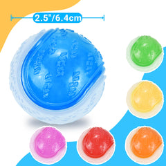 LECHONG Glow Dog Ball squeaky-bounce texture for lively play.