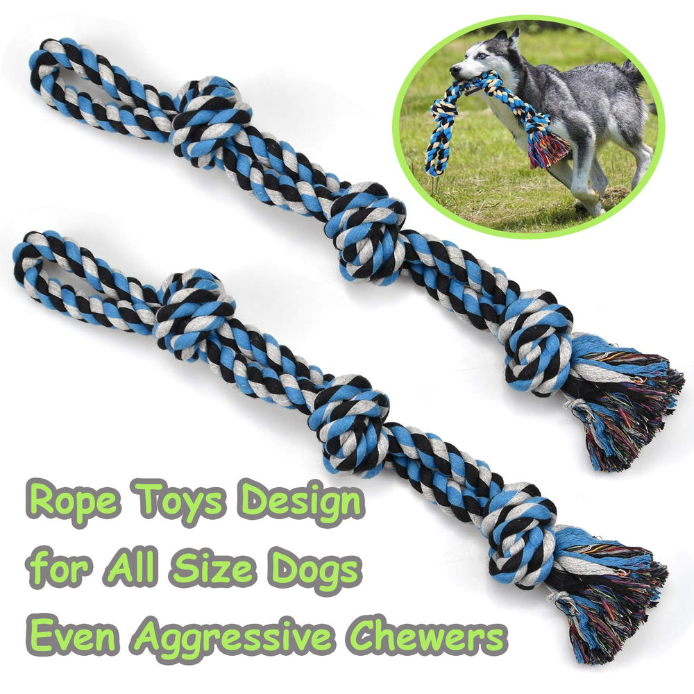 LECHONG heavy-duty rope toy built to withstand aggressive chewers during games