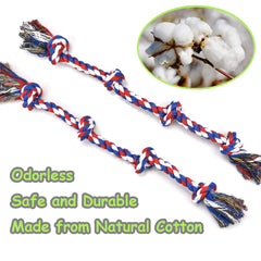 LECHONG knot rope toy for dogs keeps them occupied and satisfied