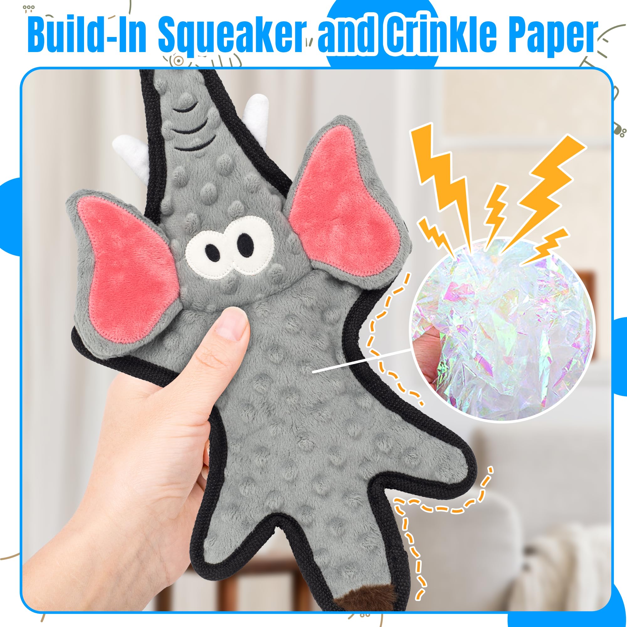 LECHONG elephant glow toy with plush surface for curious play