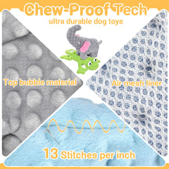 LECHONG no-stuffing elephant toy with squeaker boosts interactive play