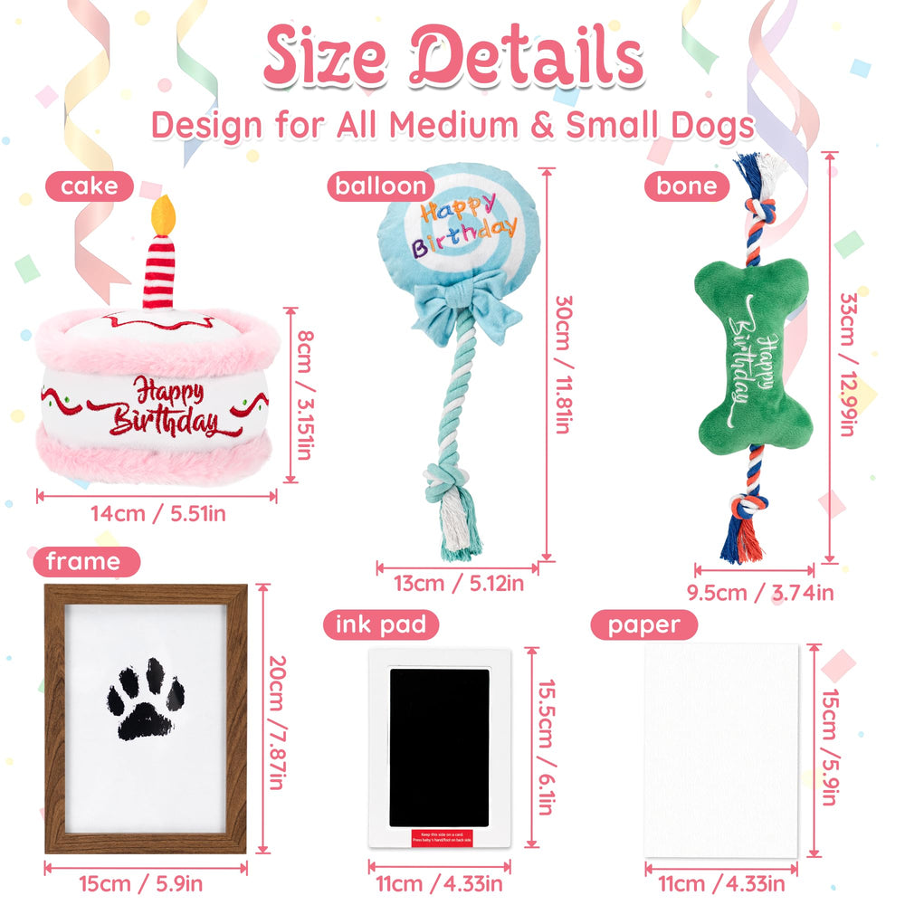 LECHONG paw print cardboards and frame for easy paw print keepsakes