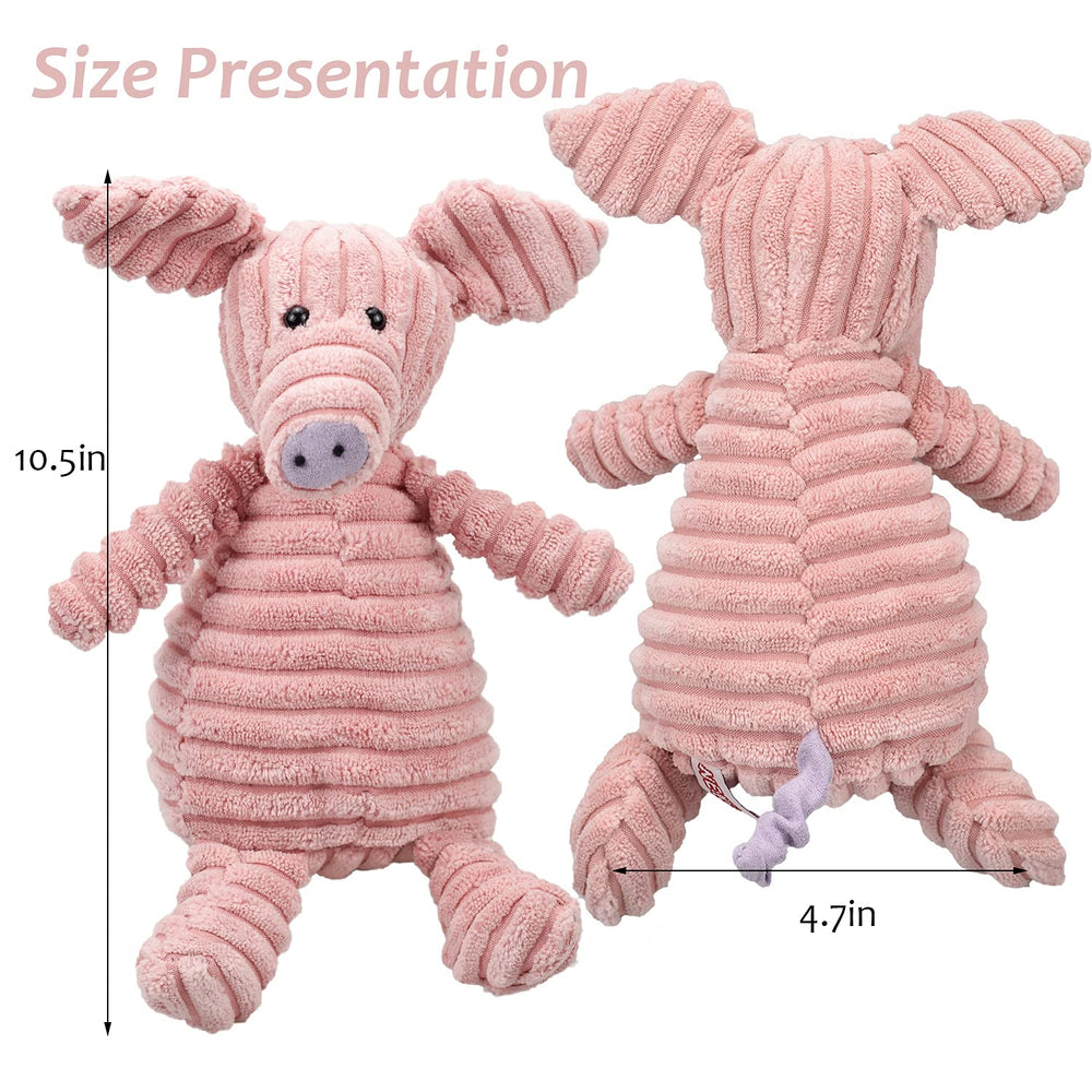 LECHONG pig plush toy squeaky supports bite-safe chewing and boredom relief