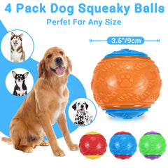 LECHONG premium TPR squeaky ball closeup highlighting durability for chewing.