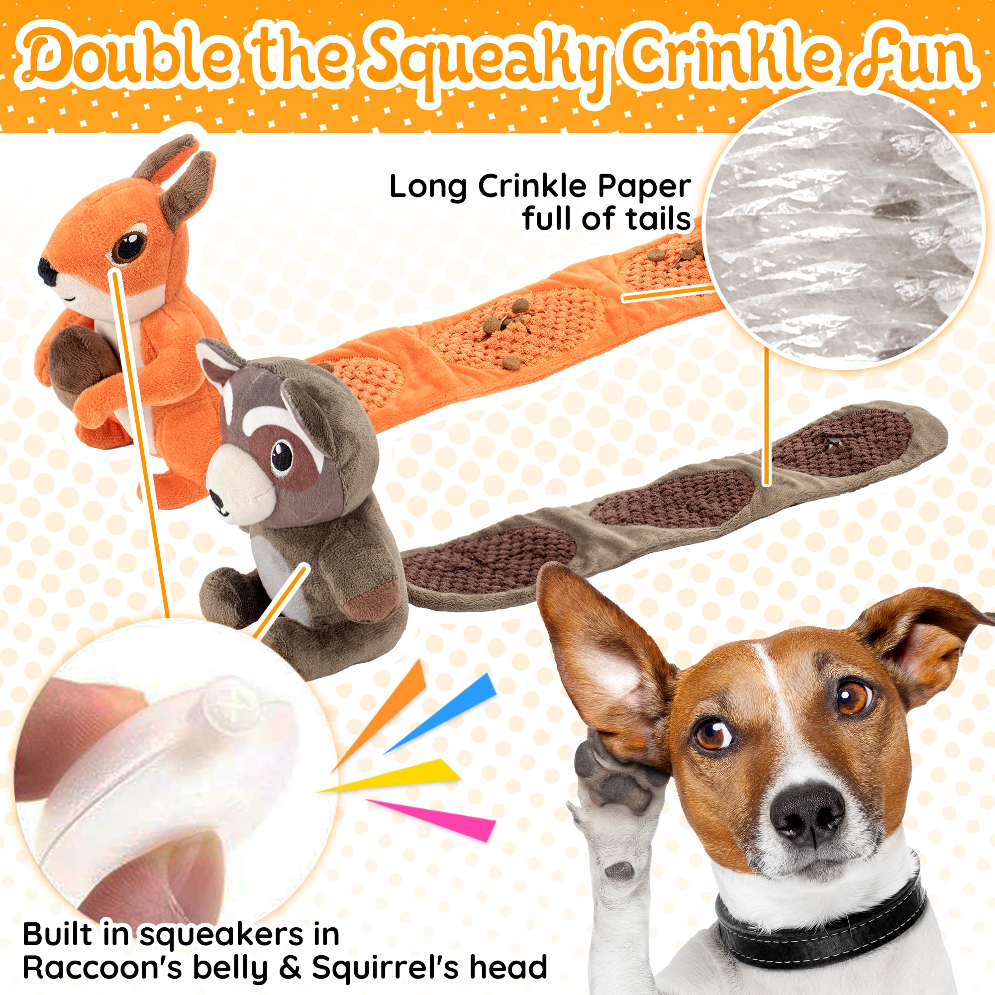 LECHONG treat-pocket puzzle toy with hidden pockets for brain-boosting foraging play.