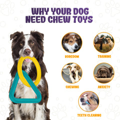LEE BONBON Tug of War Dog Toy puppy teething details highlight safe chew textures for little mouths.