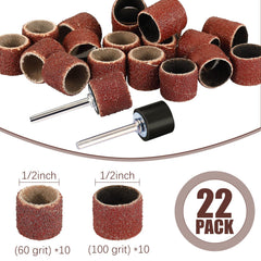 Leelosp 60- and 100-grit bands organized for long-lasting reuse.