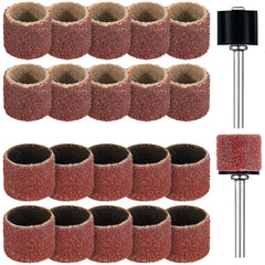 Leelosp 22-piece replacement kit with 60 grit bands; quick nail smoothing in one view.