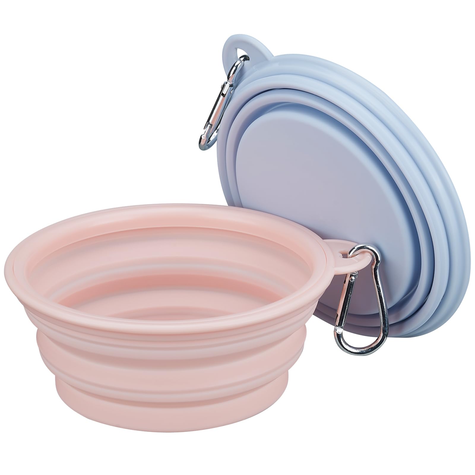 LeeRound collapsible dog bowl extended shows space-saving design for hiking and walks