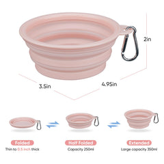 LeeRound food-grade silicone dog bowl safe material emphasizes easy cleaning and reuse