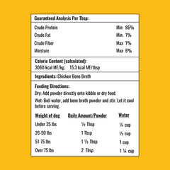 Left Coast Performance bone broth powder measuring spoon for easy portion control.