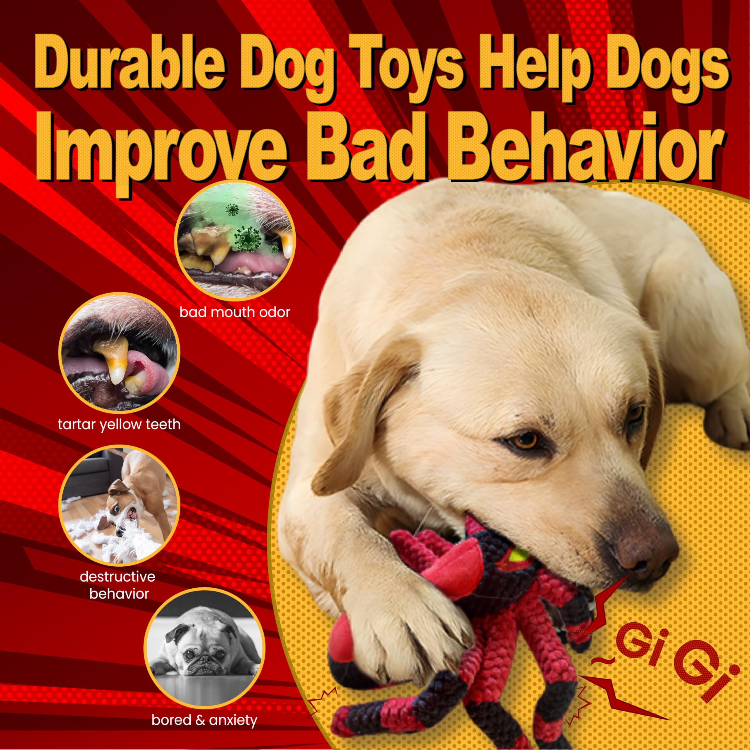 Legend Sandy double-stitched durable dog toy built to last