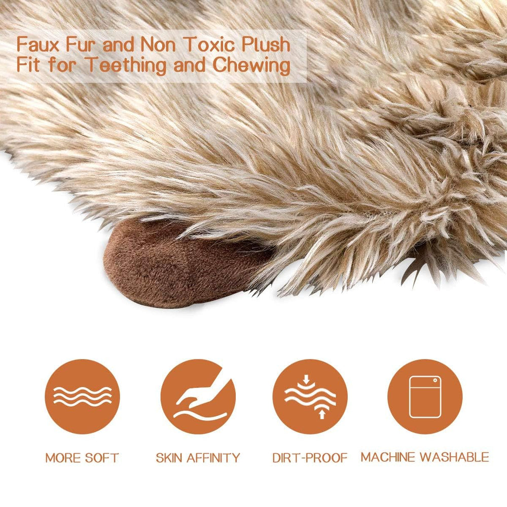 Juguete LEGEND SANDY mono peluche con chirriador para diversión interactiva.