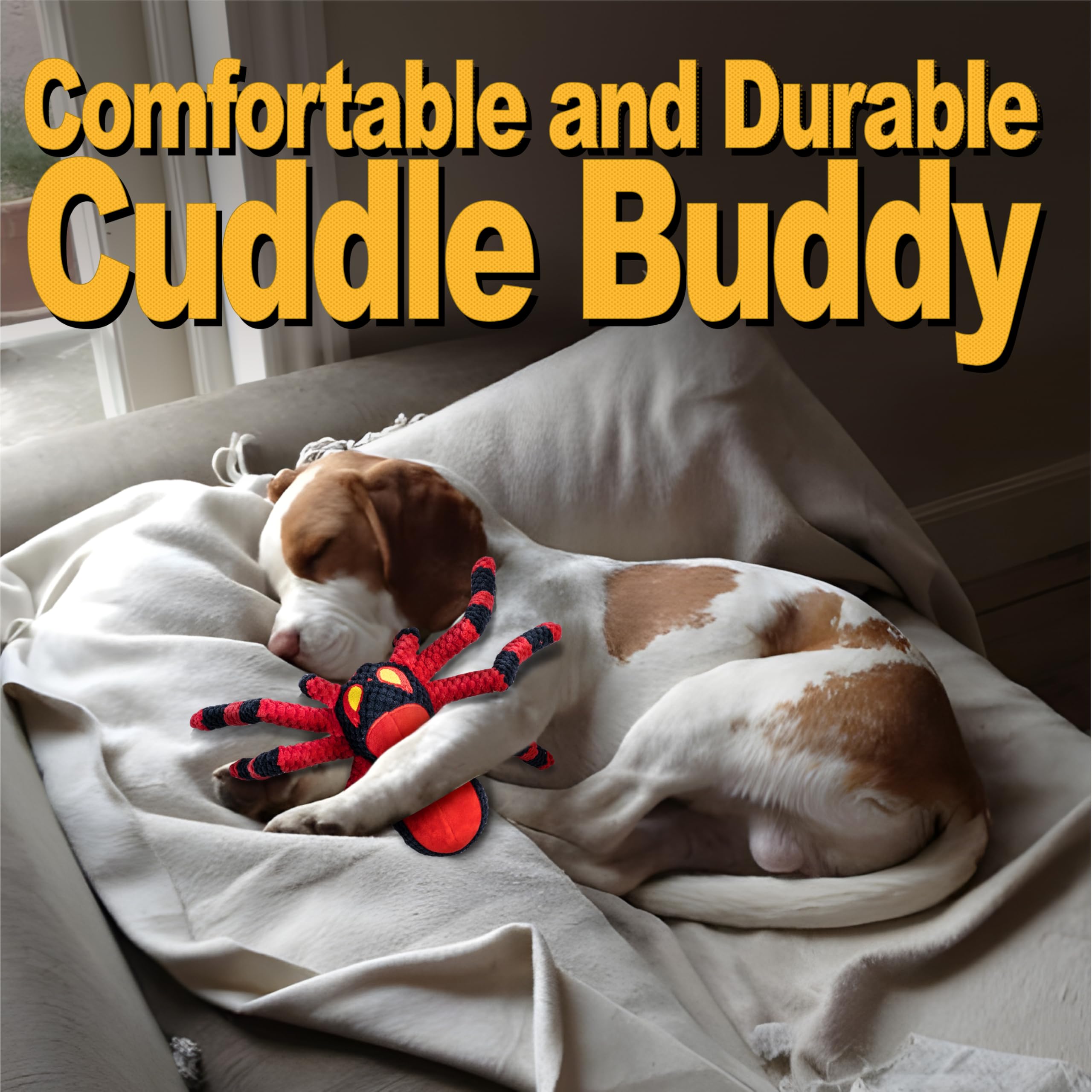 Legend Sandy machine-washable plush dog toy for easy cleaning