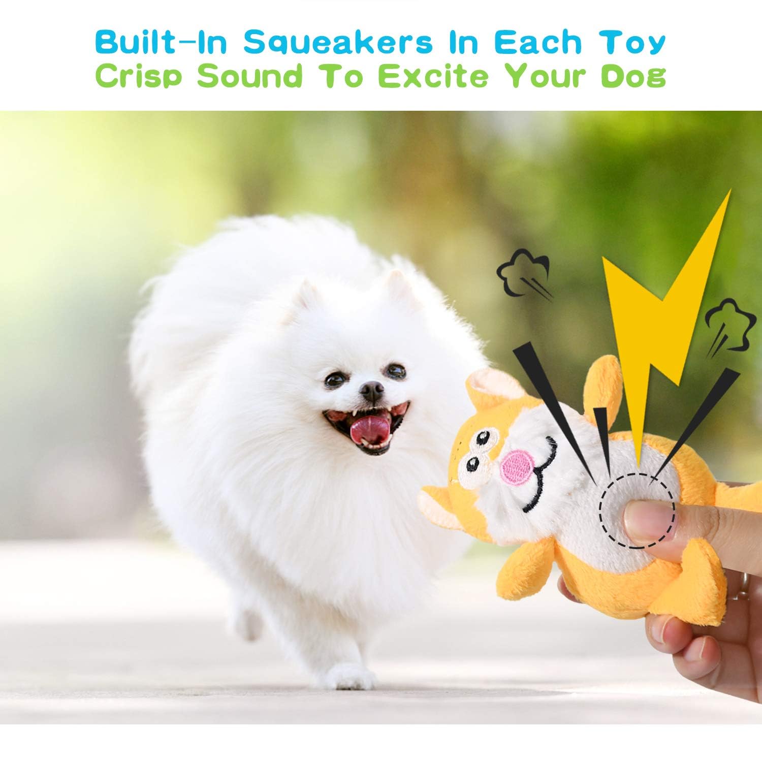 LEGEND SANDY monkey dog toy offers squeaky entertainment for curious small dogs