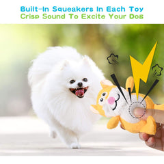 LEGEND SANDY monkey dog toy offers squeaky entertainment for curious small dogs