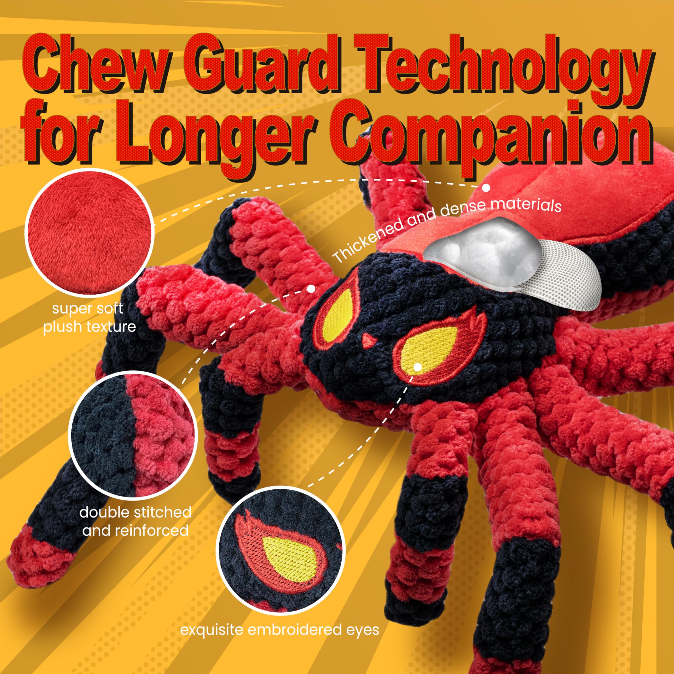 Legend Sandy plush tug-of-war dog toy designed for interactive play