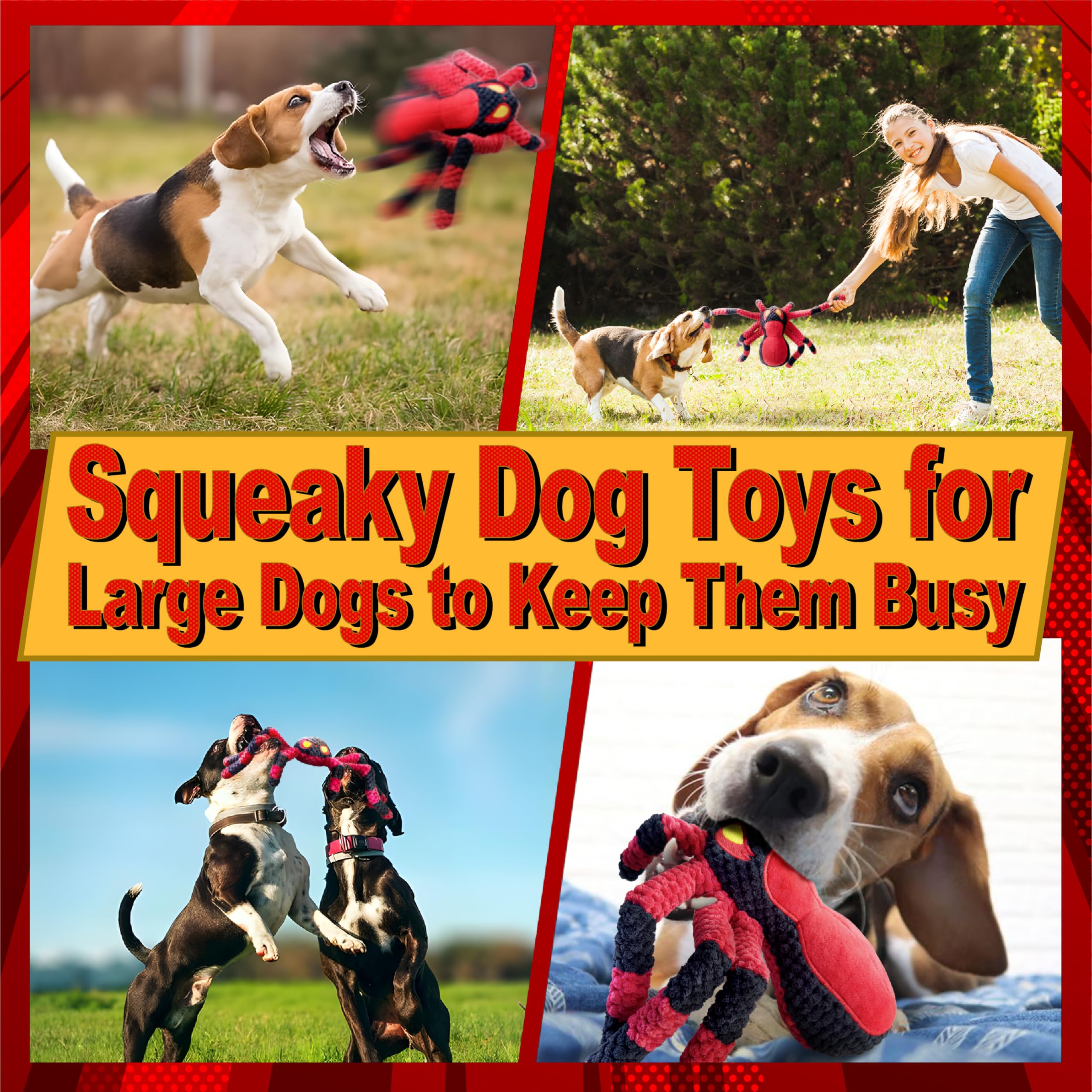 Legend Sandy six-leg multiplayer tug-of-war dog toy for group fun