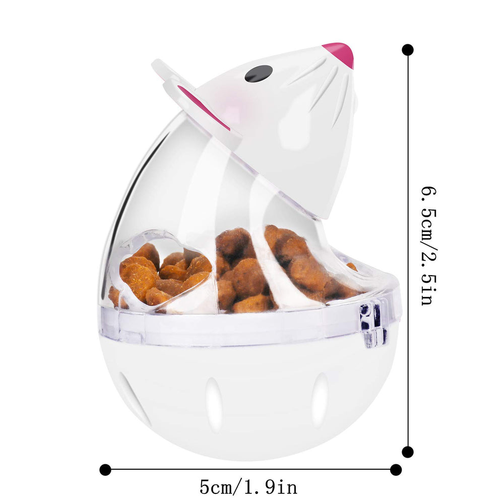 Legendog cat slow feeder ball in-use interactive toy for rewards.