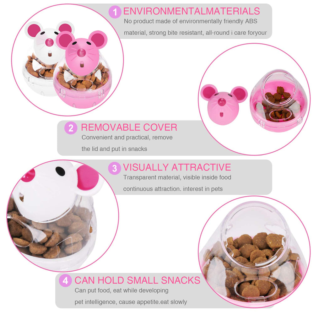 Legendog cat slow feeder ball safe non-toxic plastic for pet use.