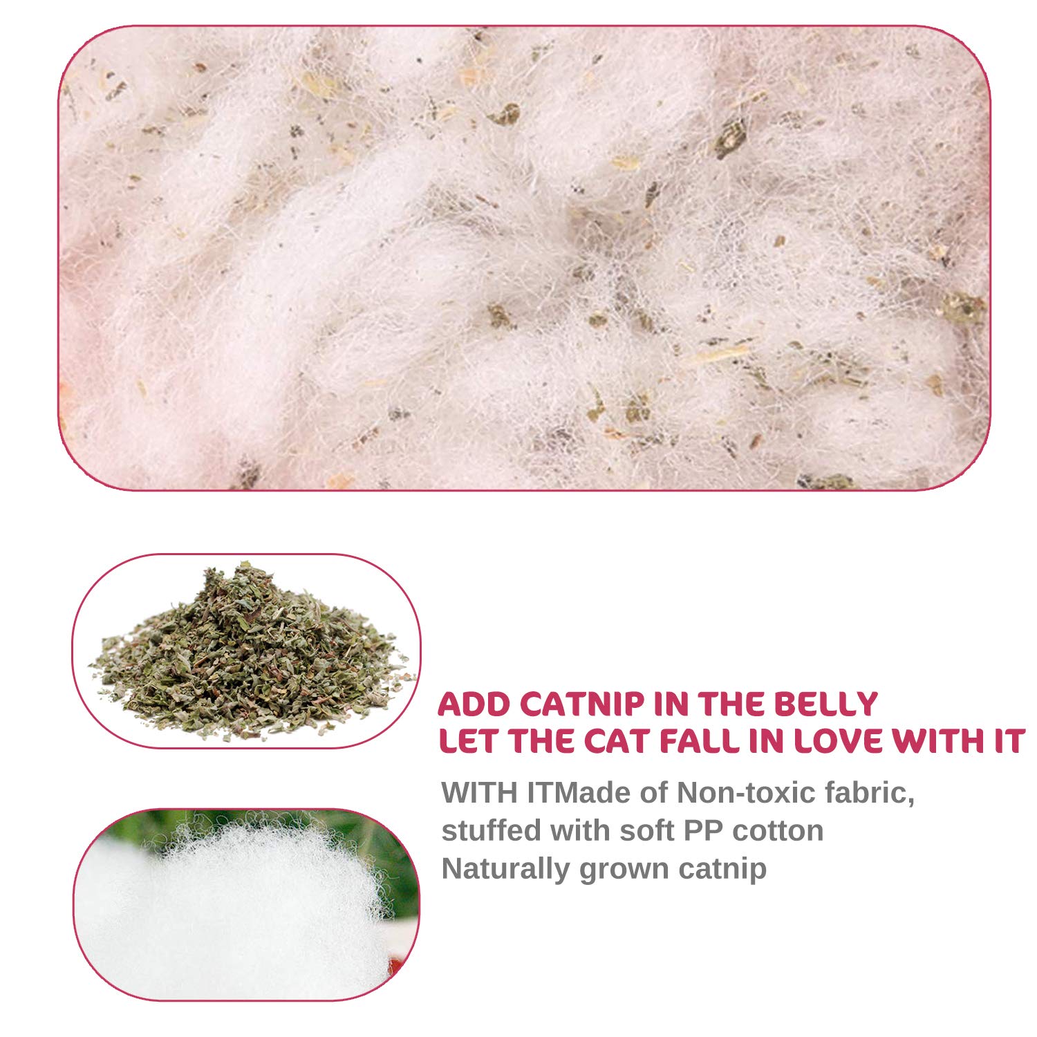 Legendog catnip toy mice orange supports chewing satisfaction during playtime.